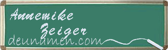 Annemike Zeiger Visitenkarte
